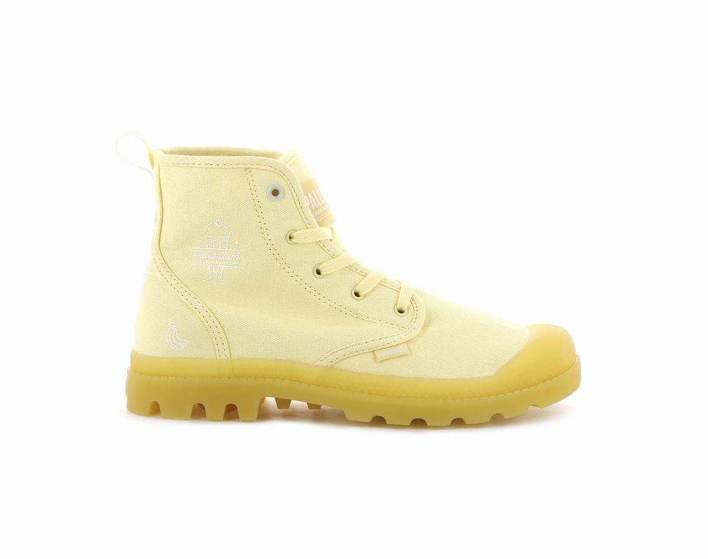 Palladium Pampa Hi Shake Womens Boots Yellow Australia [XVGQAJ-834]